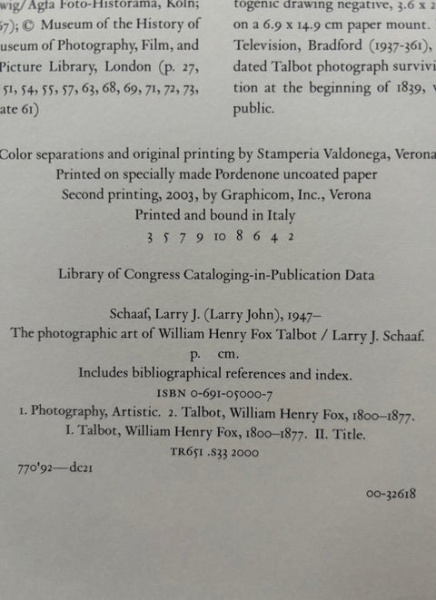 The Photographic Art of William Henry Fox Talbot - Setanta Books