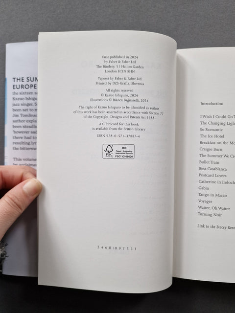 The Summer We Crossed Europe in the Rain: Lyrics for Stacey Kent - Setanta Books