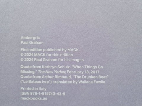 Verdigris / Ambergris - Setanta Books
