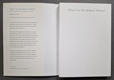 What Can We Believe Where?: Photographs Of The American West - Setanta Books