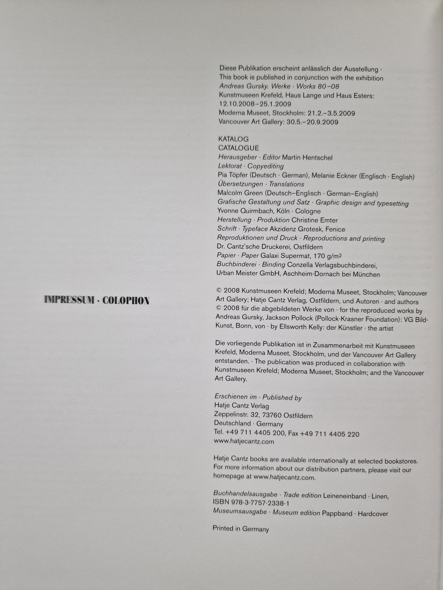 ANDREAS GURSKY 80-08　写真集 ANDREAS GURSKY | Works 80-08 - Signed – Saint Page