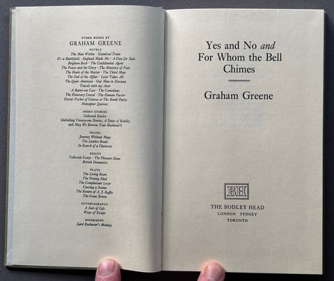 Yes and No and For Whom the Bell Chimes