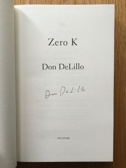 Zero K - Setanta Books