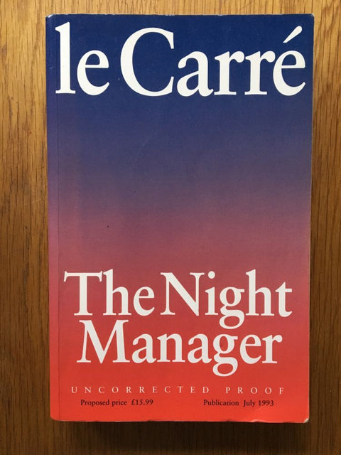 The Night manager - advance proof copy