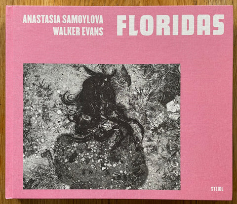 The photobook cover of Floridas by Anastasia Samaylova and Walker Evans. In hardcover pink.