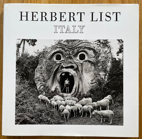 The photobook cover of Italy by Herbert List. In dust jacketed hardcover. Rare Photobooks