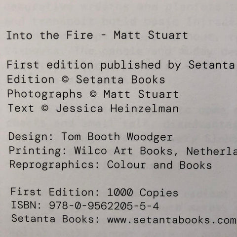 Into The Fire (2 Cover Options) - Setanta Books
