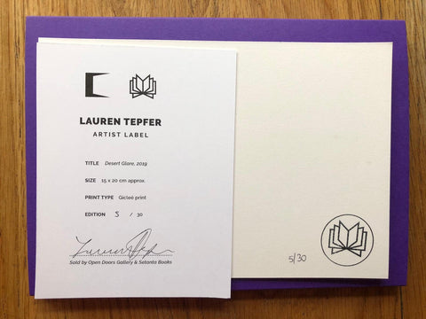006 - Lauren Tepfer - Special Edition (3 Print Options)