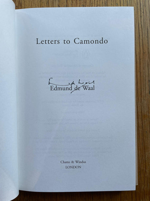 Letters to Camondo