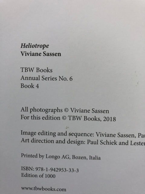 Viviane Sassen • books • Heliotrope
