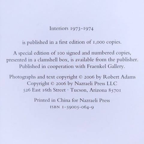 Interiors 1973-1974