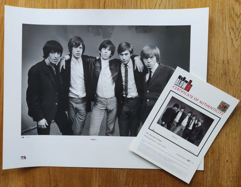 The print of The Rolling Stones by John 'Hoppy' Hopkins.