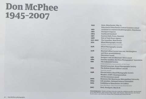 Don McPhee: Photographer