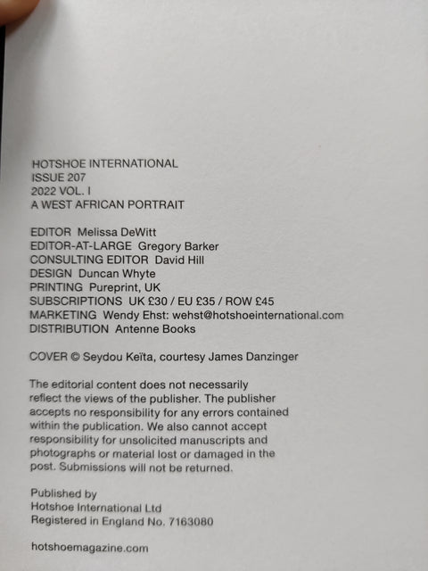 Hotshoe Issue 207: A West African Portrait