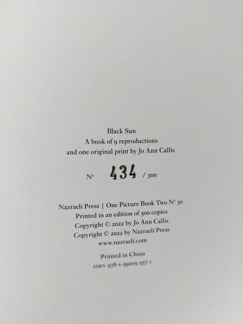 One Picture Book Set: Bent Tree, Ça Va Aller, Black Sun, Peyote