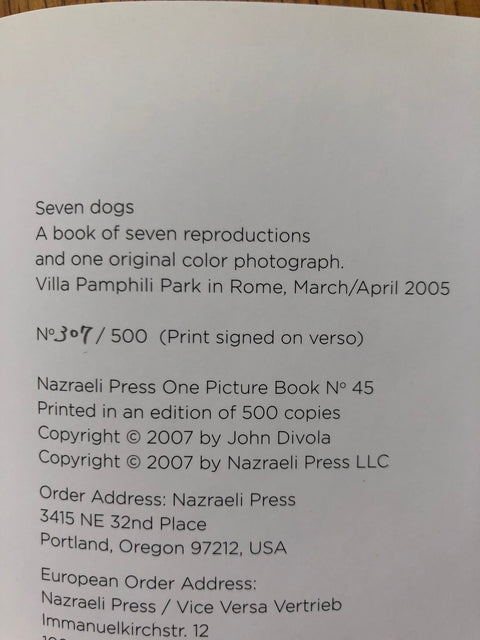 Seven Dogs (One Picture Book)