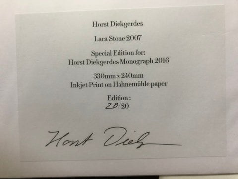 Horst Diekgerdes - With Signed Print