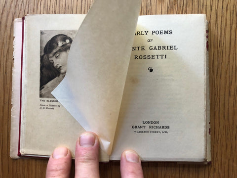 Early Poems of Dante Gabriel Rossetti