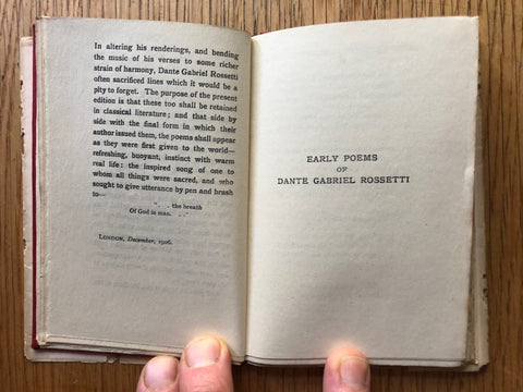 Early Poems of Dante Gabriel Rossetti