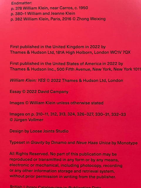 William Klein: Yes