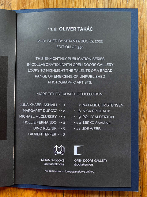 012 - Oliver Takáč - Special Edition (3 Print Options)