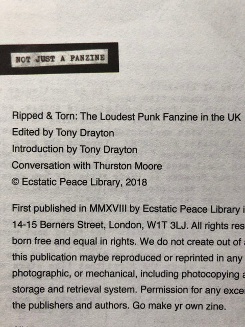 Ripped and Torn - The Loudest Punk Fanzine 1976-1979