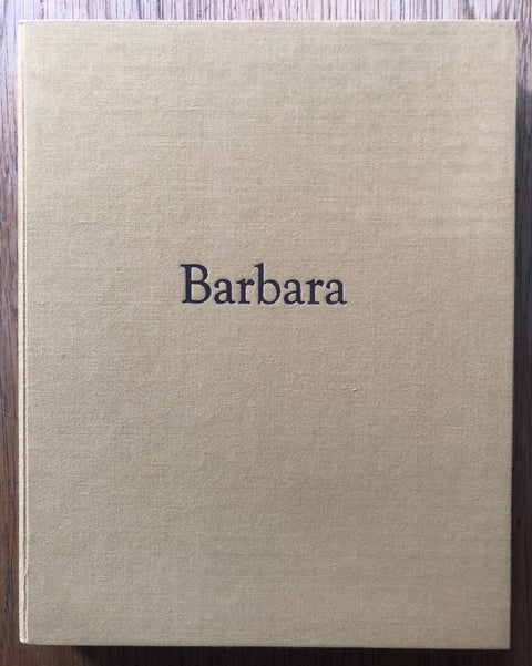 The photography book cover of Barbara by Andrea Modica. Hardback in beige. Housed in clamshell case. Signed print.