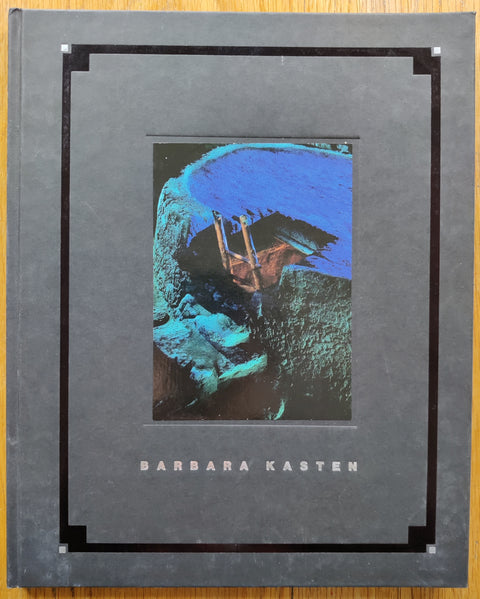The photography book cover of Barbara Kasten 1986 - 1990. In hardcover black.