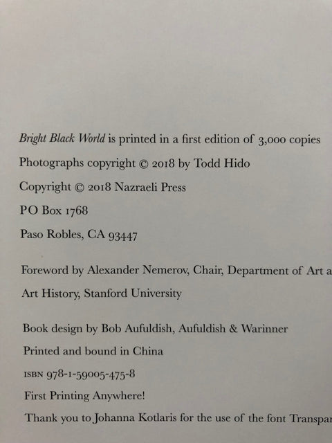 Bright Black World (Special Print Edition) - Setanta Books