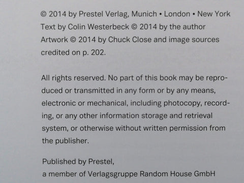 Chuck Close: Photographer