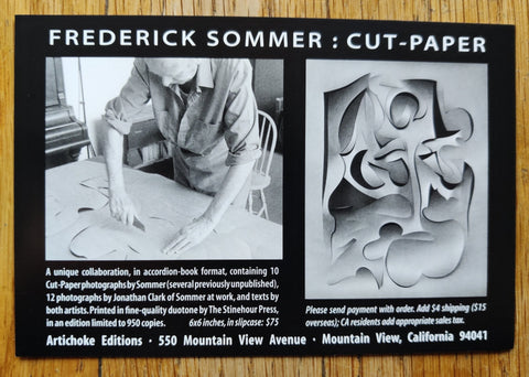 Cut-Paper | Frederick Sommer Makes a Cut-Paper - Setanta Books