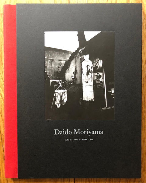 The photography book cover of JGS: Witness Number Two by Daido Moriyama. Hardback in black with red binding.