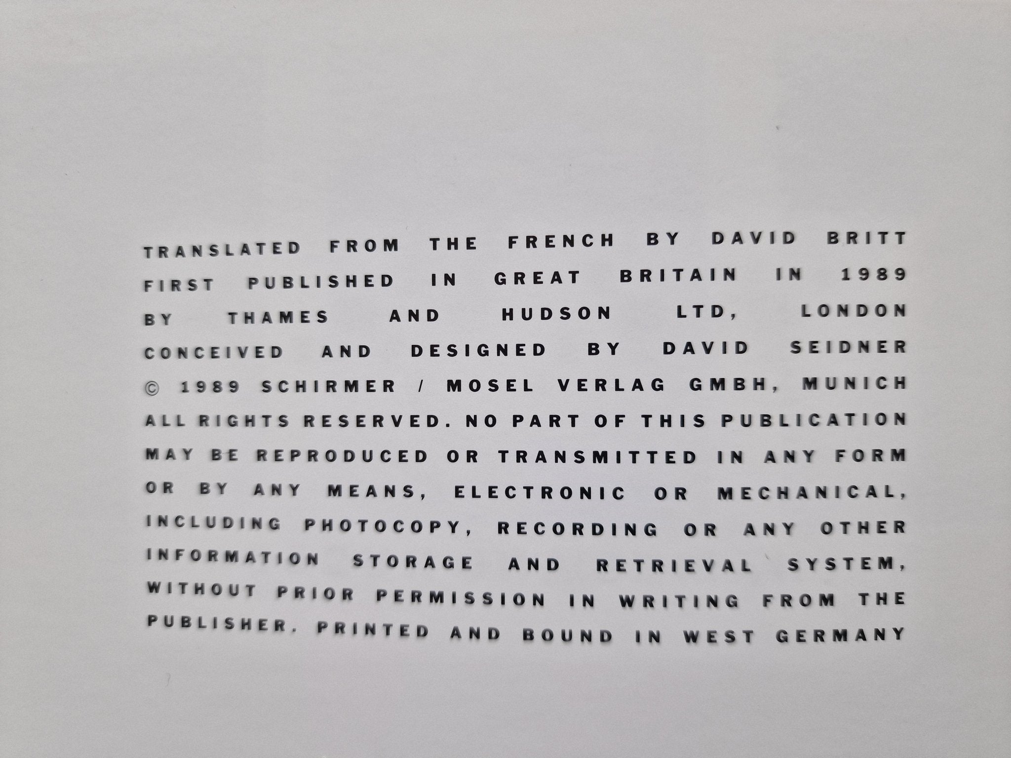 Buy books by David Seidner Online – Setanta Books
