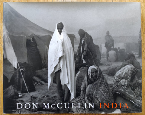 The photobook cover of India by Don McCullin. In dust jacketed hardcover.