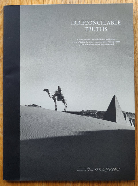 The phootbook cover of Irreconcilable Truths by Don McCullin. In softcover.
