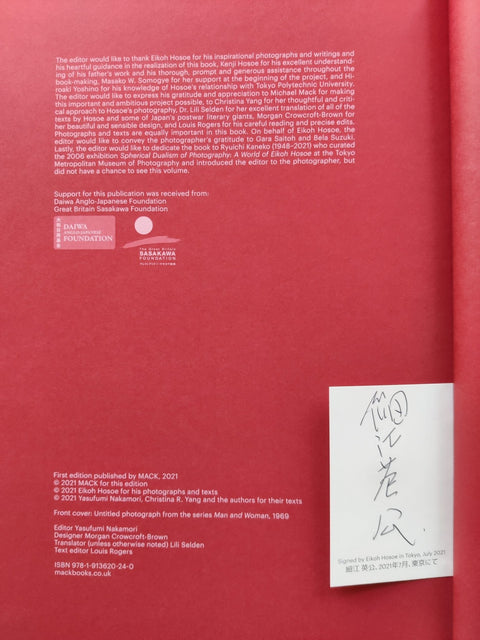 Eikoh Hosoe (English edition) - Setanta Books