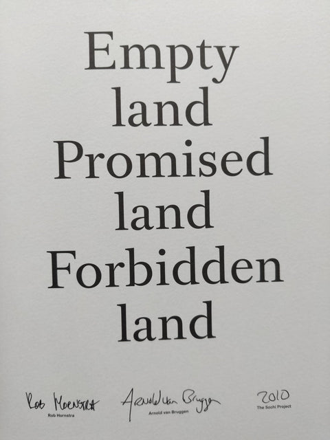 Empty land Promised land Forbidden land (The Sochi Project) - Setanta Books