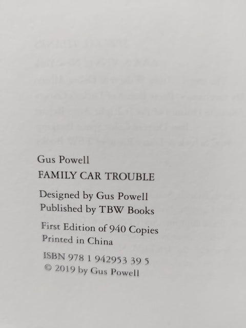 Family Car Trouble - 1st - Setanta Books