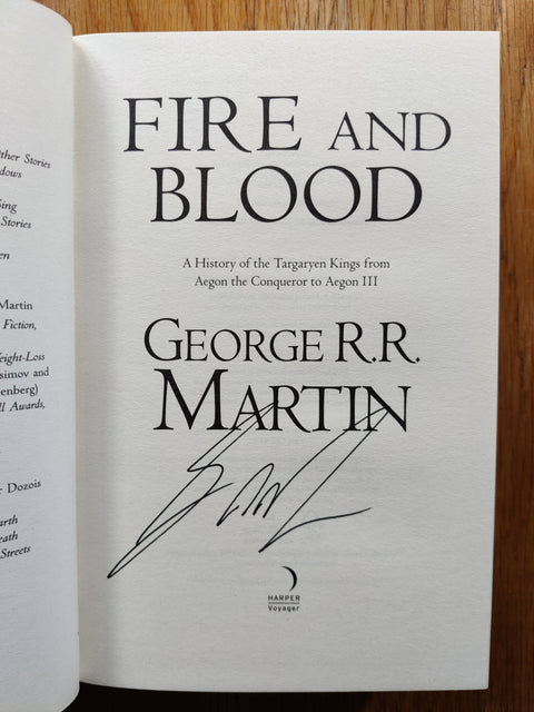 Fire and Blood: 300 Years Before A Game of Thrones (A Targaryen History) (A Song of Ice and Fire) - Setanta Books