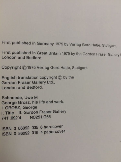 George Grosz Life and Work