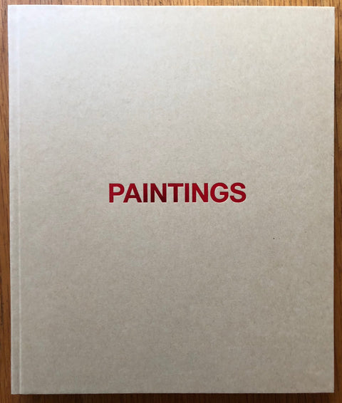 The photography book cover of Paintings by Harley Weir. Paperback white with red text.