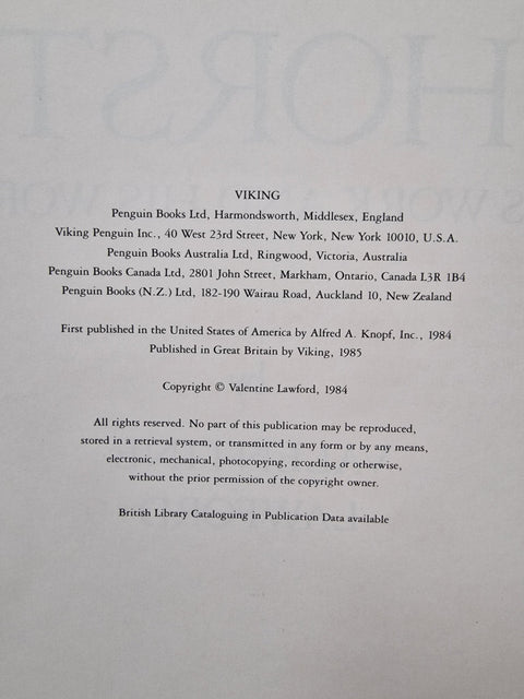 Horst: His Work and His World - Setanta Books