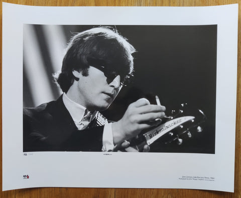 The photography print of John Lennon by John 'Hoppy' Hopkins. Signed by Hoppy and accompanied by a certificate of authenticity.