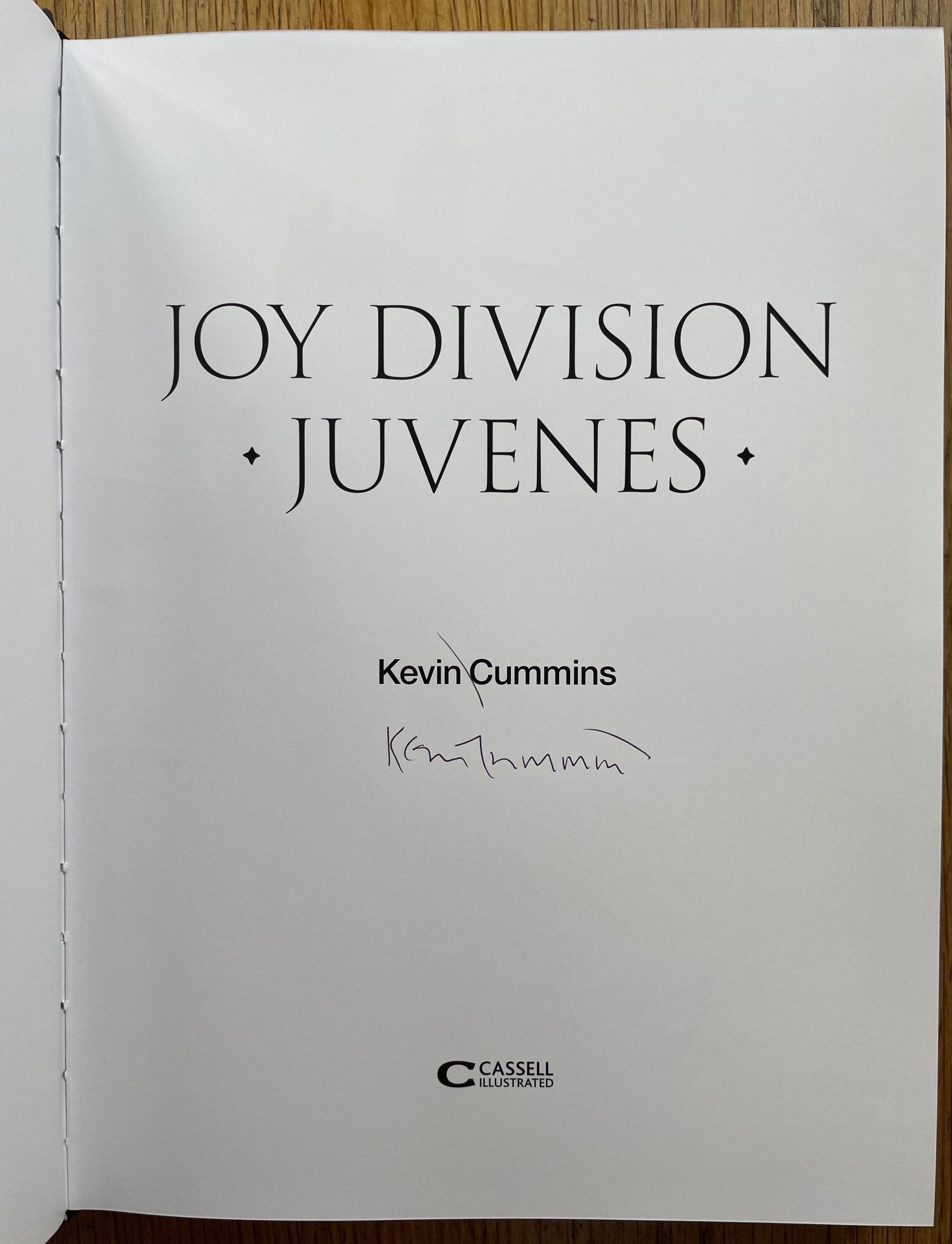 Joy Division - Juvenes signed by Kevin Cummins | Setanta books