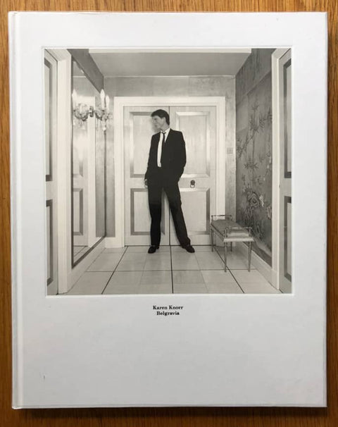 The photobook cover of Belgravia by Karen Knorr. Hardback in white.