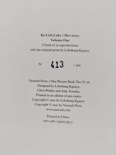 Ke Lefa Laka / Her-story Volume One (One Picture Book) - Setanta Books