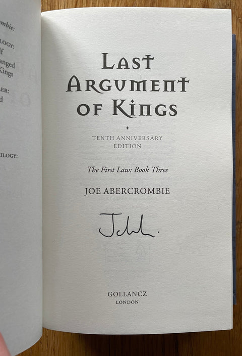Last Argument of Kings - Setanta Books