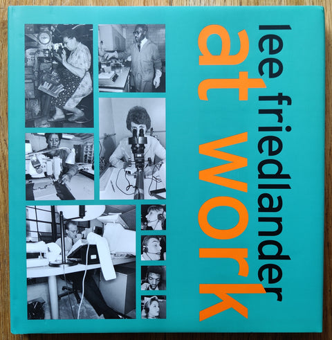 The photobook cover of At Work by Lee Friedlander. In dust jacketed hardcover grey.