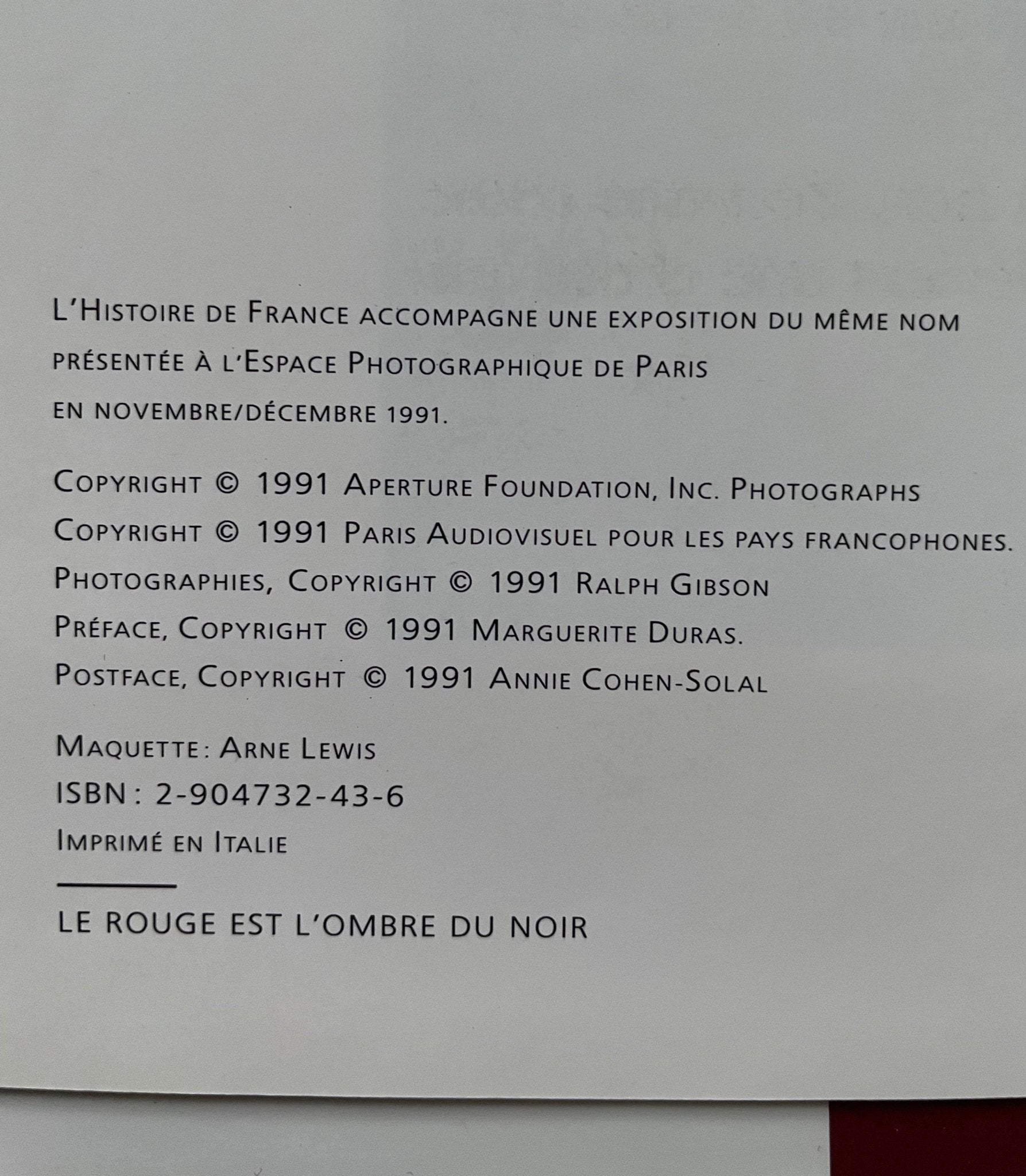 Buy L'Histoire de France Ralph Gibson photography book – Setanta Books