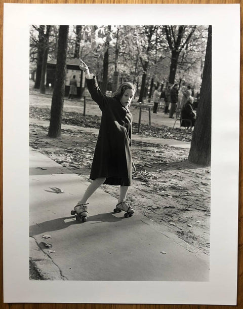 Paris In My Time with print by Mark Steinmetz. Hardback with B&W print of a girl rollerskating.